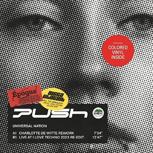 Push - Universal Nation (Charlotte De Witte Rework) Red Colored Vinyl Edition