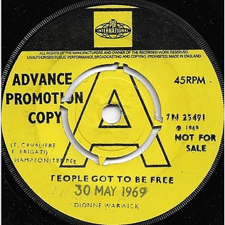 Dionne Warwick - People Got To Be Free / You're All I Need To Get By