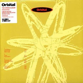 Orbital - Orbital Record Store Day 2024 Green Splatter Vinyl Edition