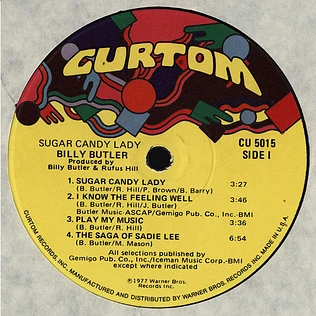 Billy Butler - Sugar Candy Lady