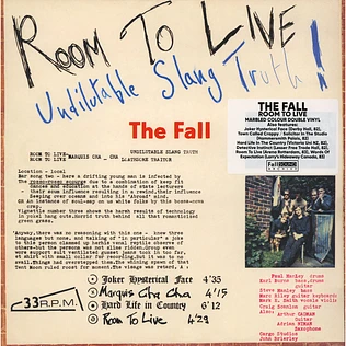 The Fall - Room To Live
