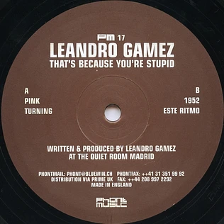Leandro Gamez - That's Because You're Stupid