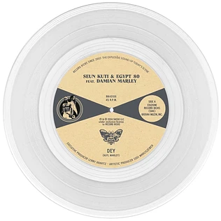 Kuti, Seun & Egypt 80 & Marley, Damian - Dey / Dey (Instrumental) Transparent Vinyl Edition