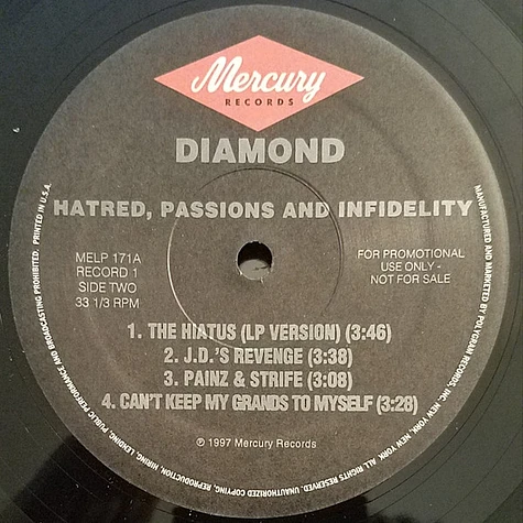 Diamond D - Hatred, Passions And Infidelity