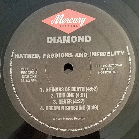 Diamond D - Hatred, Passions And Infidelity