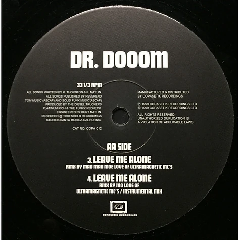 Dr. Dooom - Leave Me Alone