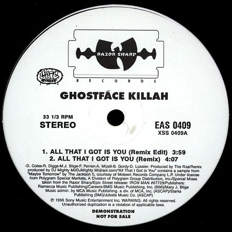 Ghostface Killah - All That I Got Is You (Remix)