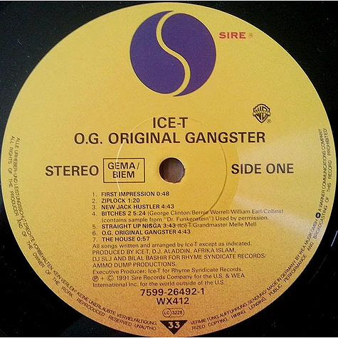Ice-T - O.G. Original Gangster