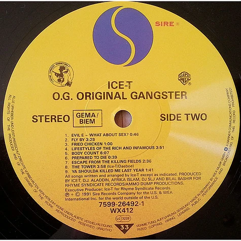 Ice-T - O.G. Original Gangster