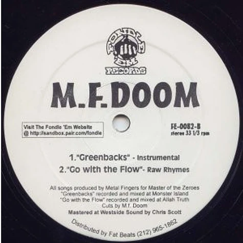 MF DOOM - Greenbacks / Go With The Flow