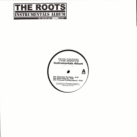 The Roots - Instrumentals Album