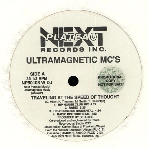 Ultramagnetic MC's - Traveling At The Speed Of Thought / A Chorus Line