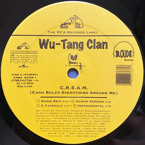 Wu-Tang Clan - C.R.E.A.M. (Cash Rules Everything Around Me)