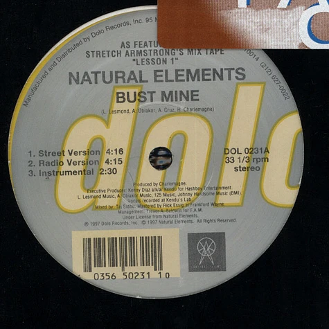 Natural Elements - Bust Mine / Paper Chase