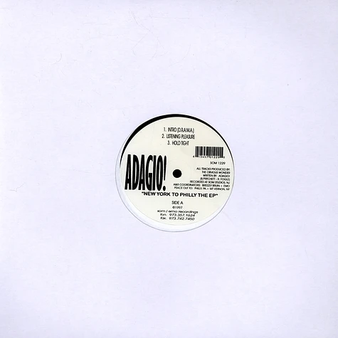 Adagio! - New York To Philly The EP - Vinyl 12