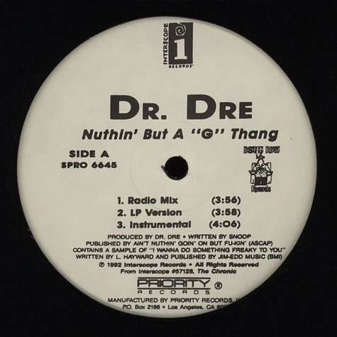 Dr.Dre - Nuthin But A G Thang