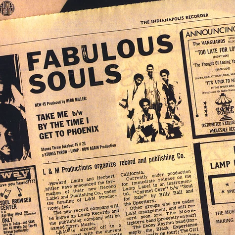 Fabulous Souls - Take me / By the time i get to Phoenix