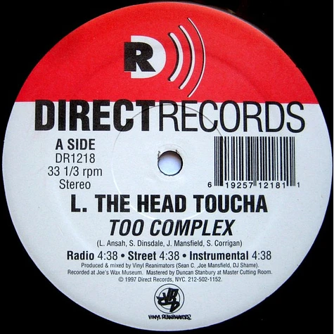 L Da Headtoucha - Too Complex / It's Your Life