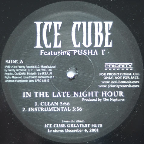 Ice Cube Featuring Pusha T - In The Late Night Hour