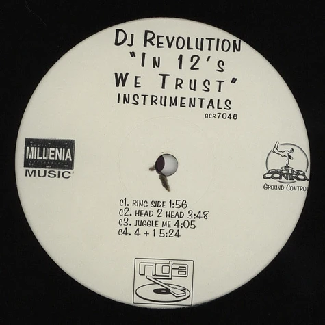 DJ Revolution - In 12's we trust instrumentals