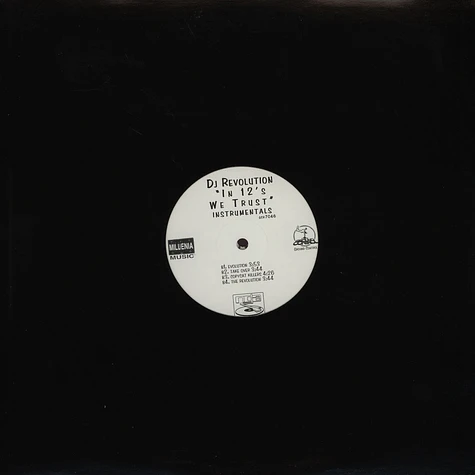 DJ Revolution - In 12's we trust instrumentals