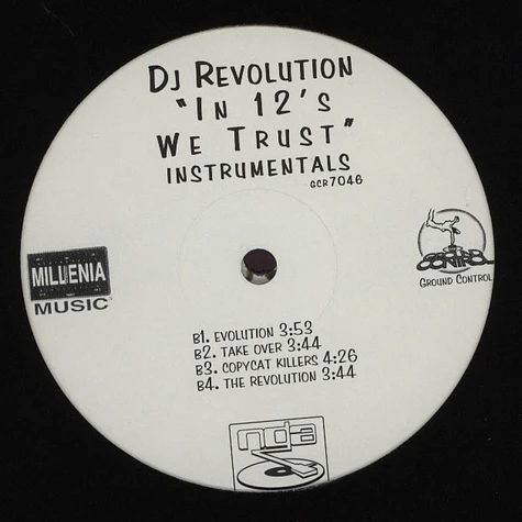 DJ Revolution - In 12's we trust instrumentals
