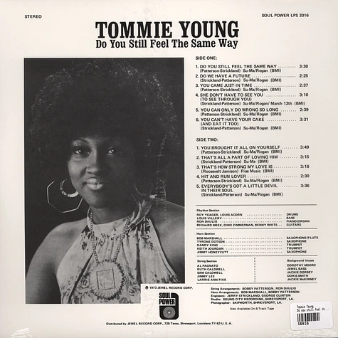Tommie Young - Do You Still Feel The Same Way - Vinyl LP - 1973