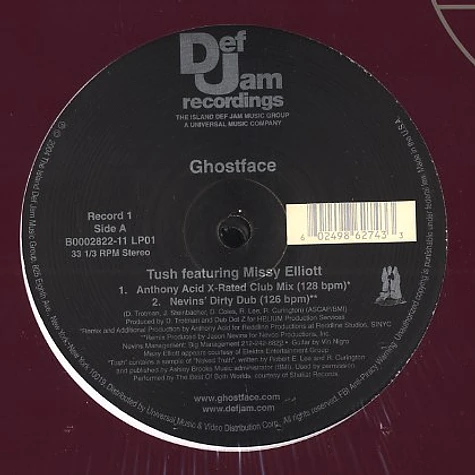 Ghostface Killah - Tush feat. Missy Elliott club mixes