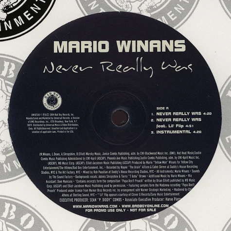 Mario Winans - Never really was feat. Lil Flip