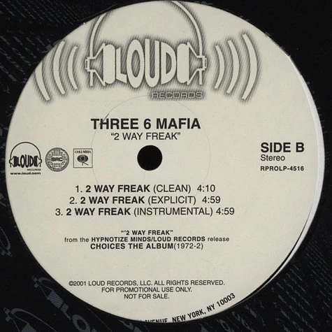 Three 6 Mafia - 2 way freak
