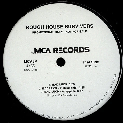 Rough House Survivers - You got it