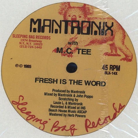 Mantronix - Fresh Is The Word