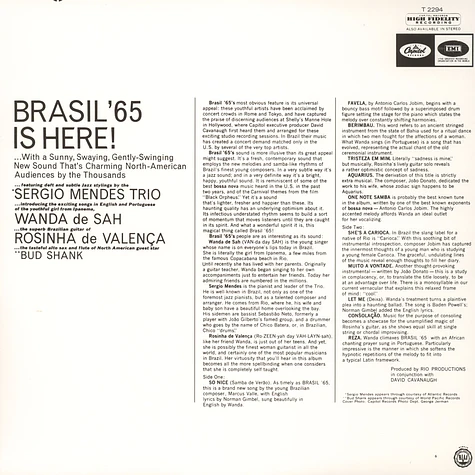 Sergio Mendes Trio & Wanda De Sah - Brasil 65