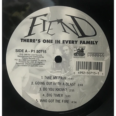 Fiend - There's One In Every Family