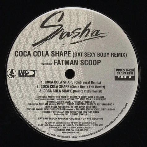Sasha - Coca cola shape remix feat. Fatman Scoop
