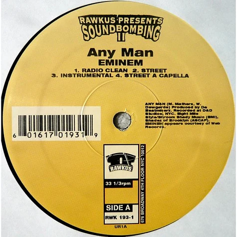 Eminem / Pharoahe Monch & Shabaam Sahdeeq - Any Man / WWIII