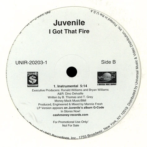 Juvenile - I Got That Fire