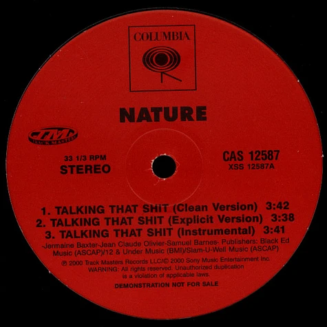 Nature - Talking That Shit / Don't Stop
