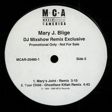 Mary J. Blige - DJ Mixshow Remix Exclusive