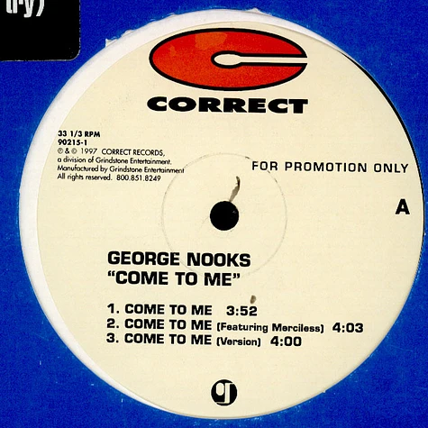 George Nooks - Come To Me