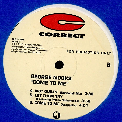 George Nooks - Come To Me