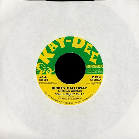 Rickey Calloway - Get it right