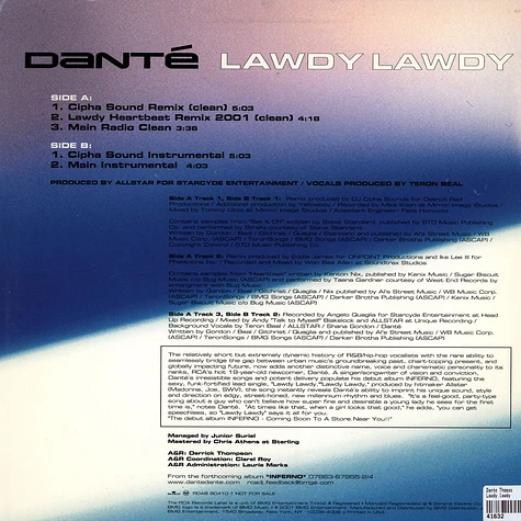 Dante Thomas - Lawdy lawdy