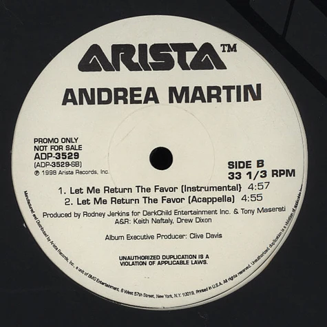 Andrea Martin - Let me return the favor