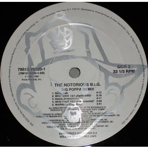 The Notorious B.I.G. - Big Poppa / Who Shot Ya? / Warning