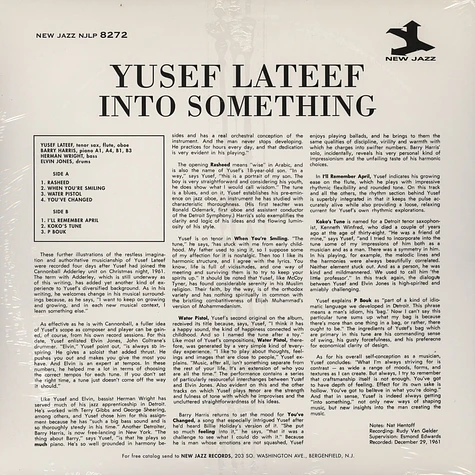 Yusef Lateef - Into something