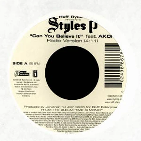 Styles P - Can you believe it feat. Akon