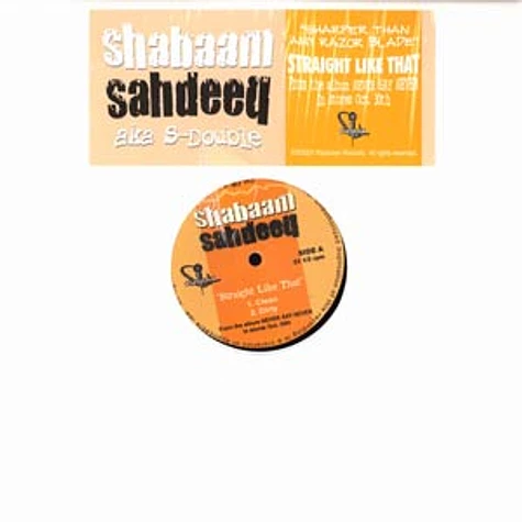 Shabeem Sahdeeq - Straight like that