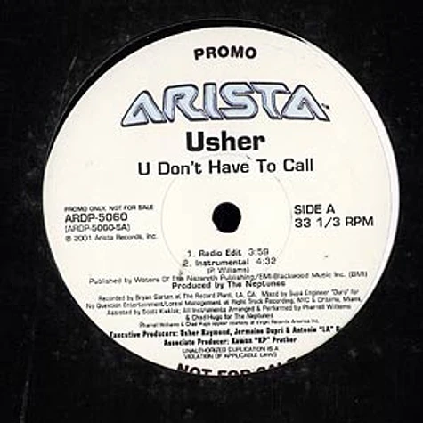 Usher - U don't have to call