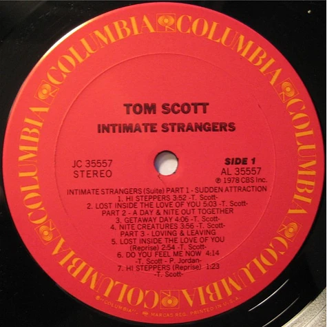 Tom Scott - Intimate Strangers